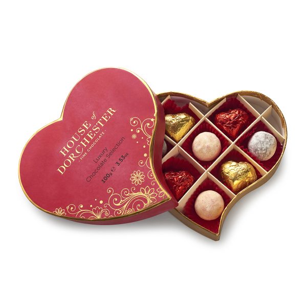 Luxury Chocolate Selection Heart open box image