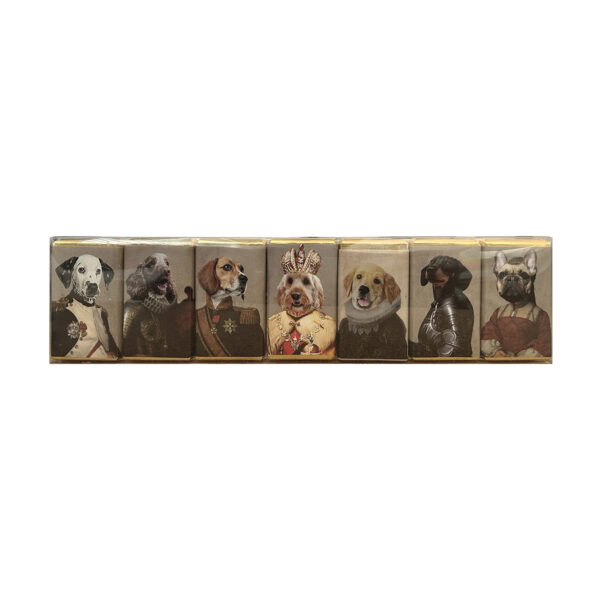 Dog Portrait Milk Chocolate Slims